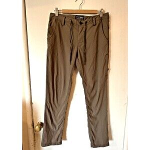 686 Everywhere Brown Slim Fit Taper Stretch Pants Comfy Travel | Mens 30Wx 30L